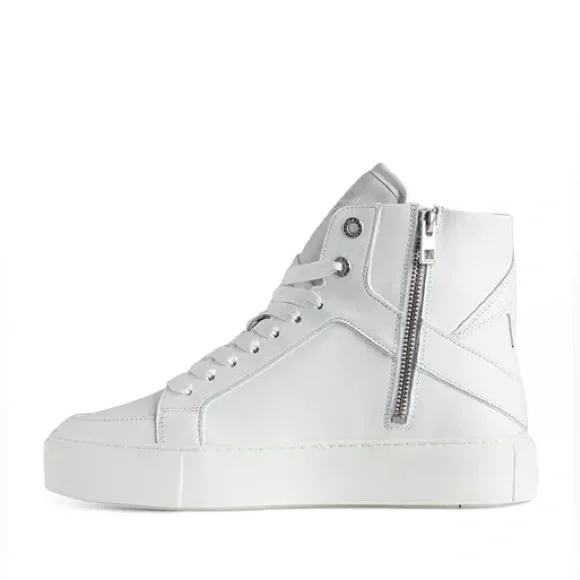 Zadig & Voltaire White High-Top Sneakers